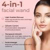4-in-1 Light-Therapy-Wand,Red Light Therapy for Face and Neck - Microcurrent Facial Device for Anti-Aging - Face & Eye Massager Skincare (2 Colors led Light) view 2
