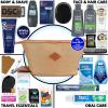 Convenience Kits International Mens Super Premium 34 PC Travel Kit Featuring: Travel-Size Hair Care Products Plus Face, Body, Oral Care, Travel Essentials in Large Canvas Toiletry Bag (Khaki) view 2