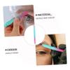 MUSISALY Eyebrow Grooming Tool Stainless Tweezers Trimmer Brush in Gradient Blue-pink for Eyebrow Shaping and Eyelash Care view 3