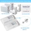 Ear Piercing Gun Kit - Judero 72Pcs Disposable Ear Piercing Kit Including 24Pcs Self Ear Piercing Gun with 24Pcs Built-in Earrings Stud and 24Pcs Clean Tools for Ear Cartilage Piercing Kit(203-24pack) view 2