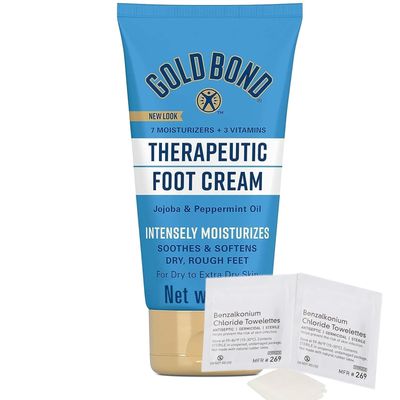 RadianceAura Signature Foot Cream Bundle and RadianceAura BZK Antiseptic Towelettes + 1 pack of Foot Cream, Triple Action Relief 4oz (118 ml).