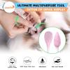 HOMEFOX Pink Cotton Swabs Flattened Pointed - 250 Count Organic XL Cotton Bud Double Side Tight Firm Wounded Precision Extra Large Cotton Tips Applicator Blender Paper Stick, Flatten & Pointy (Pink) view 3