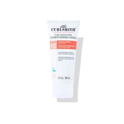 CURLSMITH Curl Quenching Conditioning Wash - Co-Wash Cleanser, Gently Moisturizes, Sulphate-Free Co-Wash, For All Curl Types, Vegan & Cruelty Free (3 oz)