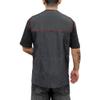 BARBSALO Professional Barber Jacket for Men Women Black Barber Shirt Lightweight Hairdresser Barber Smock Barber Vest (RED BLACK, MEDIUM) view 3