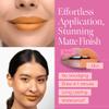 Aromi Yellow Gold Matte Liquid Lipstick | Long-Lasting Lip Color for Women, Apricot Squash Shade, Vegan, Waterproof, Burnt Pumpkin Shade (Honey Mustard) view 4