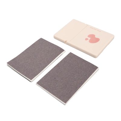 Zetiling Oil Blotting Sheet, Plant Fibre Material, 250 pcs, Easy Dispensing, Mirror Case, Makeup Puff, Easily Portable, Full Oil Control