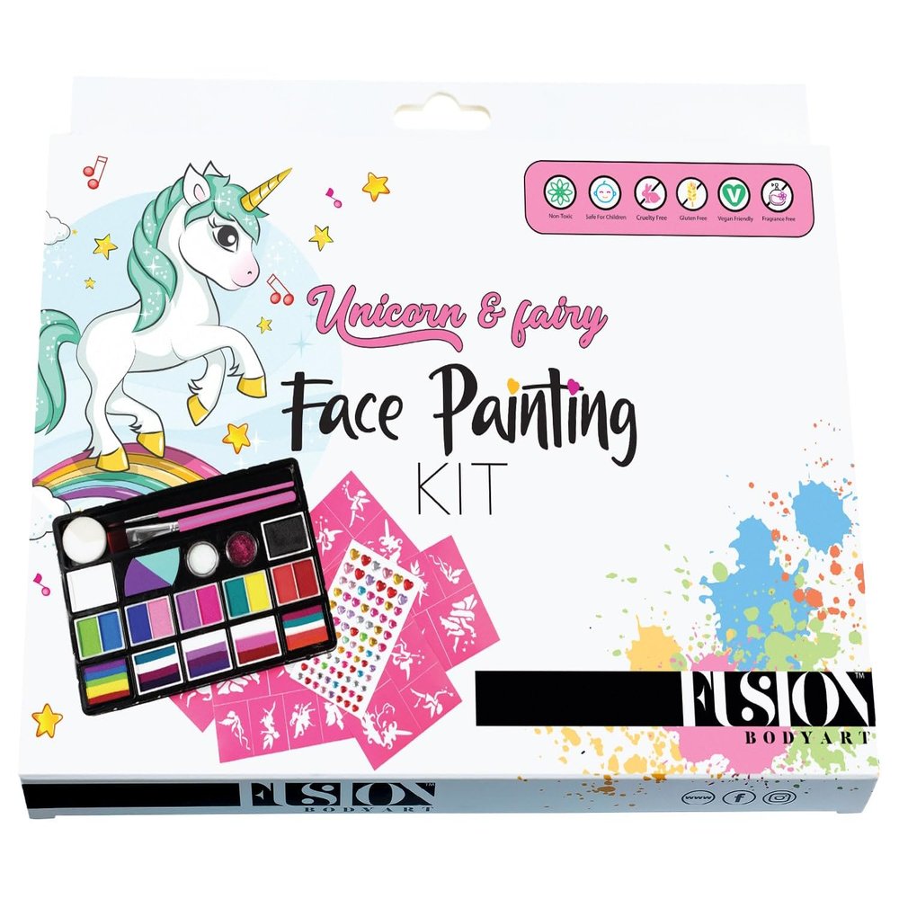Fusion Body Art | Unicorn and Fairy Face Painting Kit