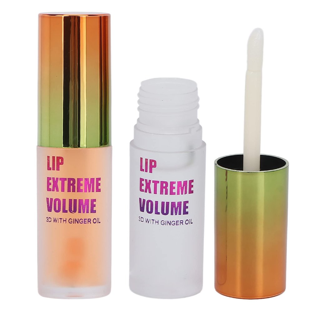2pcs 4.5g Lip Plumper Plant Extraction Moisturizing Reduce Fine Lines Lip Plumping Gloss