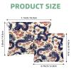 2 Pcs Pocket Cosmetic Bag, Chinese Dragon Cloud Pattern Self-Closing Shrapnel Makeup Bag No Zipper Small Makeup Pouch for Mini Travel Storage for Cosmetics Headphones Jewelry Organizer view 2