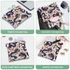 2 Pcs Pocket Cosmetic Bag, Chinese Dragon Cloud Pattern Self-Closing Shrapnel Makeup Bag No Zipper Small Makeup Pouch for Mini Travel Storage for Cosmetics Headphones Jewelry Organizer view 4