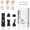 4-in-1 Bikini Trimmer for Women, Electric Razor Shaver for Face, Body, Wet & Dry Use, Hair Removal, USB Rechargeable (Black) view 2