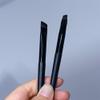 NinthAvenue Basics Eyeliner Brushes, Portable Black White Flat Eyebrow Brush Eye Liner Brush Make Up Tool for Eyeliner Eyeshadow Eyebrow(#12Double head S) view 4