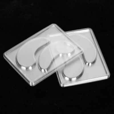 Chazcool 25PCS Eye Mask Molds, Portable Reusable Eye Mask Patch Tray Plate Set, DIY Under Eye Mask Mold
