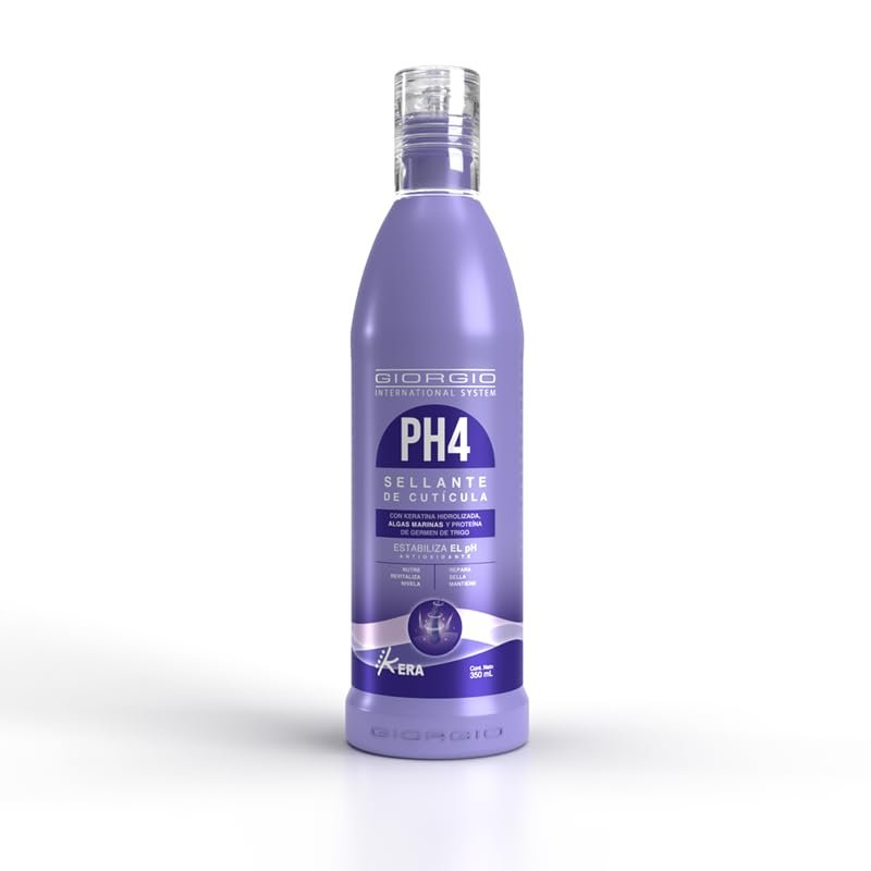 PH4 Treatment Kera Giorgio International System Mistreated hair | PH 4 Tratamiento Reparacin Intensa Capilar Colombia(11.8oz  350ml), Purple