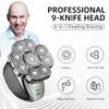 EKHOU Head Shavers for Bald Men, 6 in 1 Men Grooming Kit 9D Shaver IPX6 Waterproof 9 Cutter Floating Head Electric Razor Wet/Dry Bald Head Shavers Beard Trimmer view 2