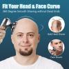 EKHOU Head Shavers for Bald Men, 5 in 1 Head Shavers for Men 7D, Cordless Bald Head Shaver Wet&Dry Waterproof Electric Razor for Men with LED Display Grooming Kit view 3