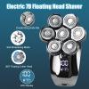 EKHOU Head Shavers for Bald Men, 5 in 1 Head Shavers for Men 7D, Cordless Bald Head Shaver Wet&Dry Waterproof Electric Razor for Men with LED Display Grooming Kit view 4
