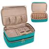 BAFASO Essential Oil Storage Case Holds 40 Bottles (5ml-30ml), Essential Oil Organizer with Tool Storage Sections (Bag Only), Teal view 1