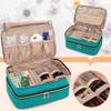 BAFASO Essential Oil Storage Case Holds 40 Bottles (5ml-30ml), Essential Oil Organizer with Tool Storage Sections (Bag Only), Teal view 2
