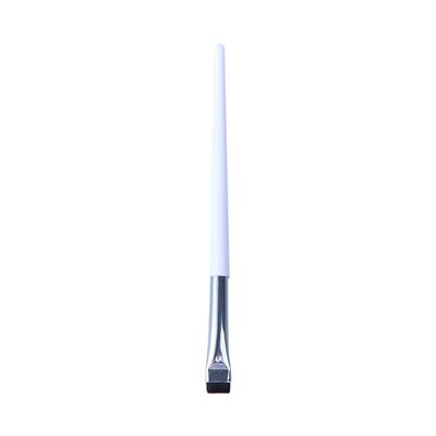 Eyeliner Brushes, Portable Black White Flat Eyebrow Brush Eye Liner Brush Make Up Tool for Eyeliner Eyeshadow Eyebrow(#3White flat L)