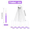 10pcs Shower Head Cleaners, with 10pcs Needle Picks Anti-Clogging Shower Head Cleaning Brush Tiny Crevice Cleaner Tool for Small Holes Gaps Nozzle Window Slot Household Bathroom (Purple) view 2