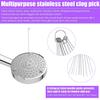 10pcs Shower Head Cleaners, with 10pcs Needle Picks Anti-Clogging Shower Head Cleaning Brush Tiny Crevice Cleaner Tool for Small Holes Gaps Nozzle Window Slot Household Bathroom (Purple) view 4