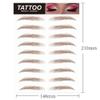 36 Pairs Eyebrow Tattoo Stickers Waterproof Peel Off 6D Eyebrow Tattoo Sticker Nature False Eyebrows Hair-Like Long Lasting Tattoo Eyebrow for Woman Makeup Tool view 2