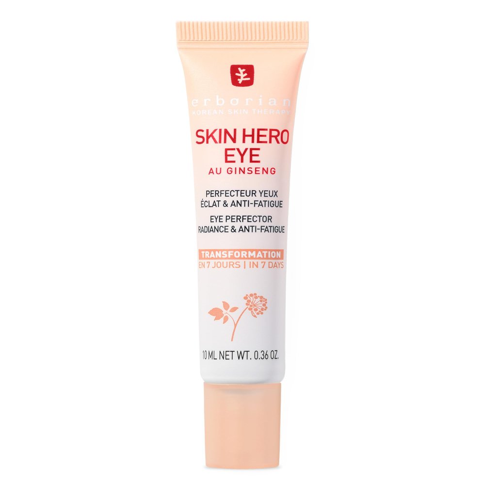 Erborian Skin Hero Eye Cream Perfector, De-Puffs, Hydrates & Blurs Appearance of Fine Lines & Wrinkes for Radiant, Smooth Skin, Korean Skincare