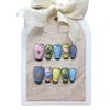 ZIIVIEVS Cute Wearable Phototherapy Color Nail Patch Whitening Hand Wearable Nail Detachable 10pcs (Size : XS) view 1