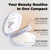 Lamel Smart Skin Silk Compact Powder - Long Lasting Pressed Finishing Powder - Oil Control Makeup, Suitable for Dry Skin, Lightweight Formula - 404 Sand 0.28 oz view 2