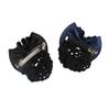 Korean Style Women Hair Net Hair Bun Cover, Flower Rhinestone Ponytail Holder Hair Accessory Hair Bun Cover(pink) view 3
