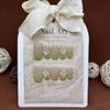 ZIIVIEVS Handmade Nail Wearing False Nail Set with Gradual Bow Knot, Small and Fresh Whitening, Detachable Nail Patch (Size : L) view 3