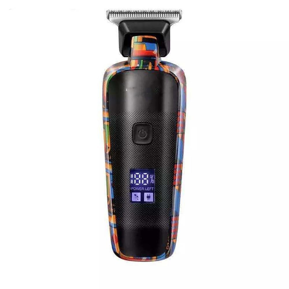 toothgeneric Hair Clippers for Men, Electric Hair Clippers Household Hair Trimmers Printing Graffiti Razor Type C USB Rechargeable Barber Shop