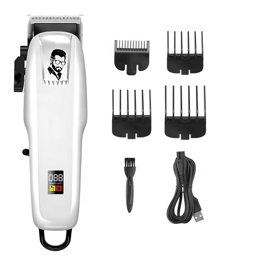 toothgeneric Hair Clippers for Men, Professional Hair Clipper Rechargeable Hair Trimmer for Men Shaver Hair Cutting Machine Barber Accessories Cut Machin