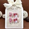 ZIIVIEVS New Handmade Wearing nail powder blusher aurora drill halo dye removable nail patch false nails 10pcs (Size : M) view 2