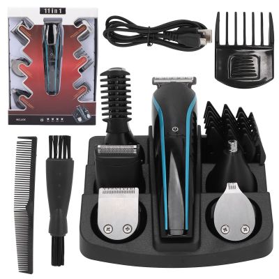 Beard Trimmer for Men, 6 in 1 Electric Beard Trimmer Set, Washable Electric Beard Trimmer for Beard and Hair Cutting, Beard Trimmer
