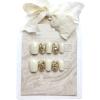 ZIIVIEVS Handmade nail patch with milk white champagne sparkling short square and circular detachable fake nail patch 10pcs (Size : L) view 1