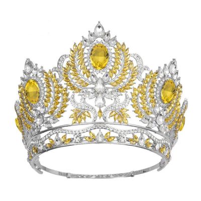 NinthAvenue Basics Rhinestone Wedding Crowns Queen Crown Tiaras For Women Costume Party Birthday Headband Hair Accessories, gold
