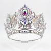 NinthAvenue Basics Rhinestone Wedding Crowns Queen Crown Tiaras For Women Costume Party Birthday Headband Hair Accessories, gold view 2