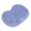 Silicone Shower Foot Scrubber Mat Back Washer with 75 Non Slip Suction Cups, Flat Shower Back Scrubber Wall Mounted Foot Scrubber for Shower Floor, Foot Massage Mat to Eliminate Dead Skin (Blue) view 1