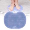 Silicone Shower Foot Scrubber Mat Back Washer with 75 Non Slip Suction Cups, Flat Shower Back Scrubber Wall Mounted Foot Scrubber for Shower Floor, Foot Massage Mat to Eliminate Dead Skin (Blue) view 4