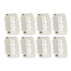 100pcs Wig Snap Clip U Shape Hairpiece Comb Clips DIY Snap Comb Wig Clips with Rubber for Hair Extension Hairpiece 6 Teeth view 1