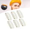 100pcs Wig Snap Clip U Shape Hairpiece Comb Clips DIY Snap Comb Wig Clips with Rubber for Hair Extension Hairpiece 6 Teeth view 2