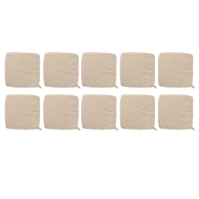 10PCS Exfoliating Washcloth,Cotton-Linen Blend Loofah Towel,Wash Rags Bath Washcloths,Mild Face Body Scrub Cloth for Makeup Removal,Body,Showering