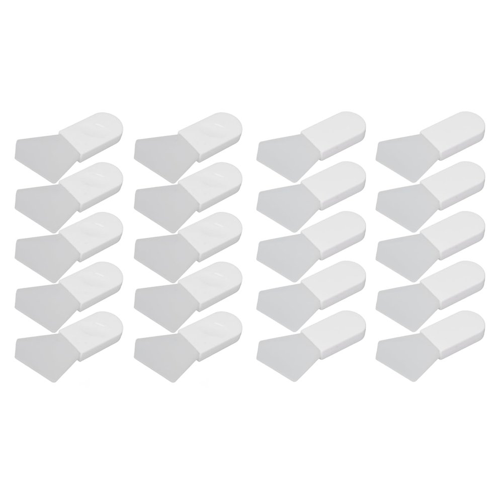 10PCS Face Mask Brush, Silicone Hairless Portable Facial Mud Applicator for DIY Sleeping Mask, Hairless Body Lotion and Body(Polygonal Thumb)