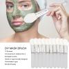 10PCS Silicone Mask Brush, Transparency Mini Short Handle Soft DIY Mask Brush,Facial Mud Mask Applicator Brushfor Salon Home Use view 4