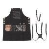 Barber Apron, Hair Stylist Apron with Multiple Pockets and Adjustable Neck Strap Hair Stylist Apron, Waterproof Hair Cutting Apron for Men and Women, Hairdresser, Beautician Salon Apron view 1