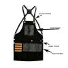 Barber Apron, Hair Stylist Apron with Multiple Pockets and Adjustable Neck Strap Hair Stylist Apron, Waterproof Hair Cutting Apron for Men and Women, Hairdresser, Beautician Salon Apron view 3