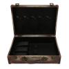 Barber Case Barbar Supplies Bag,Portable Barber Beauty Salon Stylist Follow Up Case with Lock, Portable Wooden Case Scissors Comb Storage Bag Tray Multi-space Design for Hair Salon view 1
