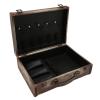 Barber Case Barbar Supplies Bag,Portable Barber Beauty Salon Stylist Follow Up Case with Lock, Portable Wooden Case Scissors Comb Storage Bag Tray Multi-space Design for Hair Salon view 3